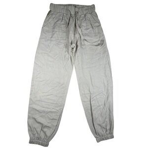 Heroine Sport Womens Beige Elastic Waist Barrel Leg Jogger‎ Pants Size Small USA